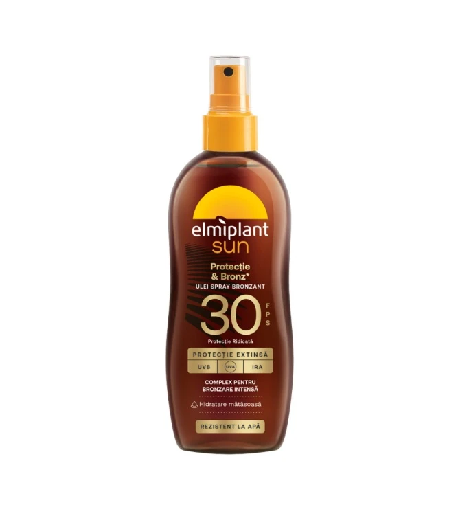Ulei Spray Protectie Bronz 150 ml SPF30 Elmiplant Sun